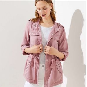 LOFT PINK Safari Utility Jacket - Like - Large